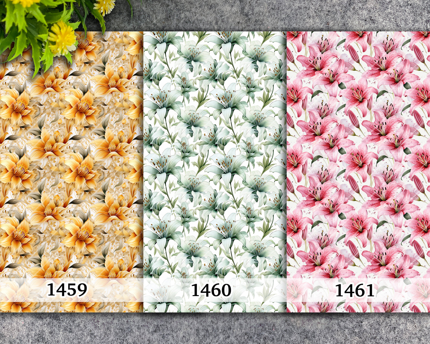 Water soluble Transfer paper for polymer clay, Lily floral, polymer clay image transfers, magic transfer paper