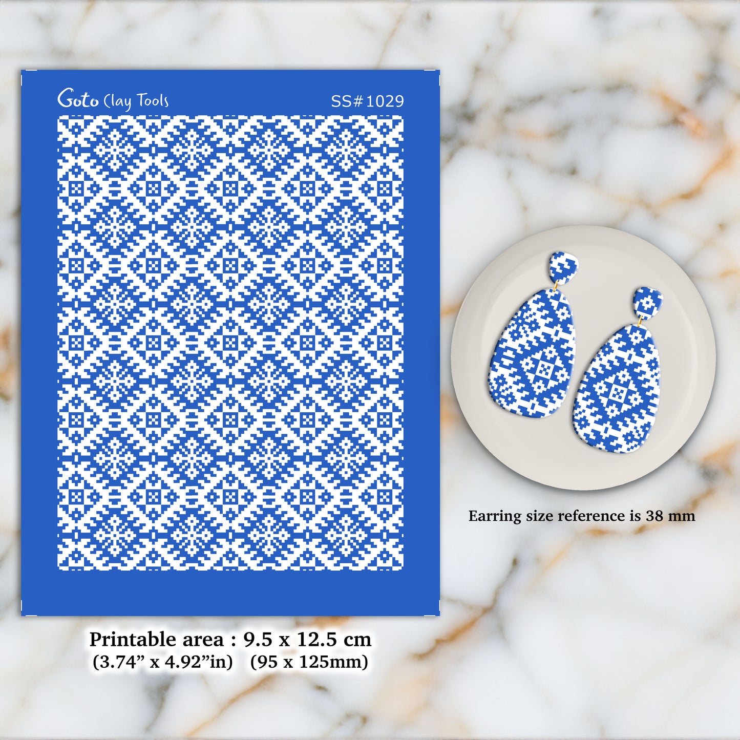 Christmas knit Silkscreen for Polymer Clay Earring making, Clay Stencils, Clay Earring Silkscreen, Polymer Clay Supplies  SS#1029
