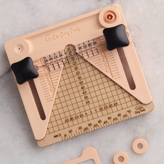 GotoDrillPro – Polymer Clay Earring Drilling Guide with Stud Post Embedding Tool