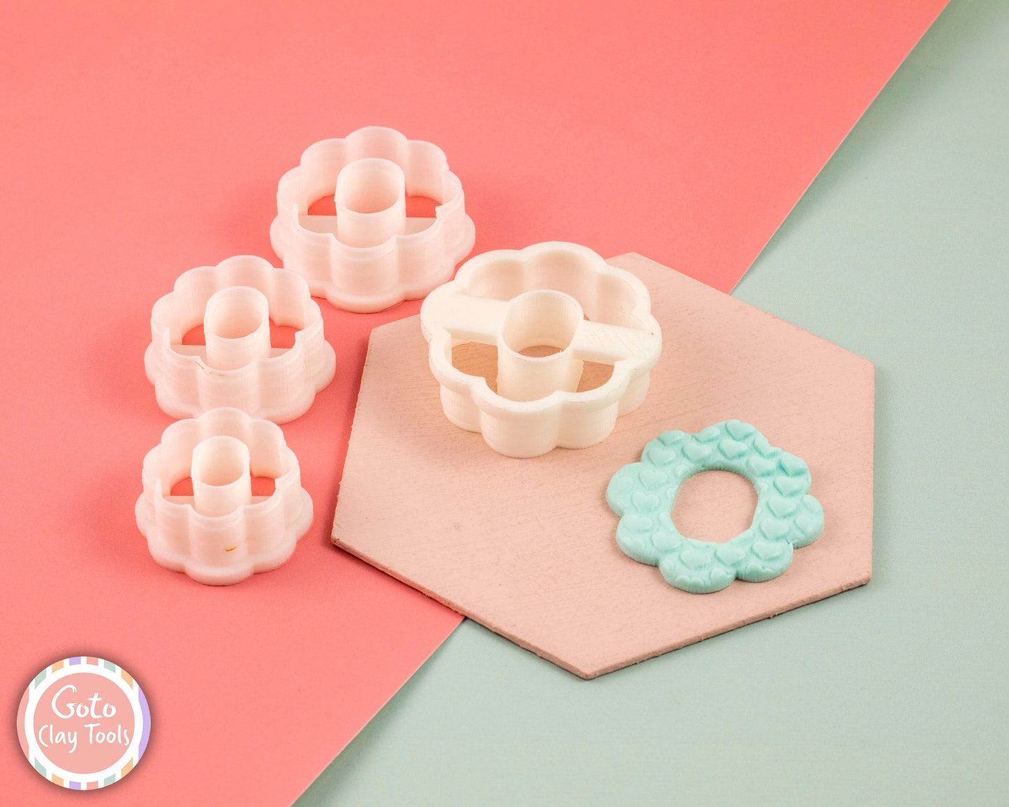 Flower Clay Cutter: Mini Polymer Clay Earring Tool
