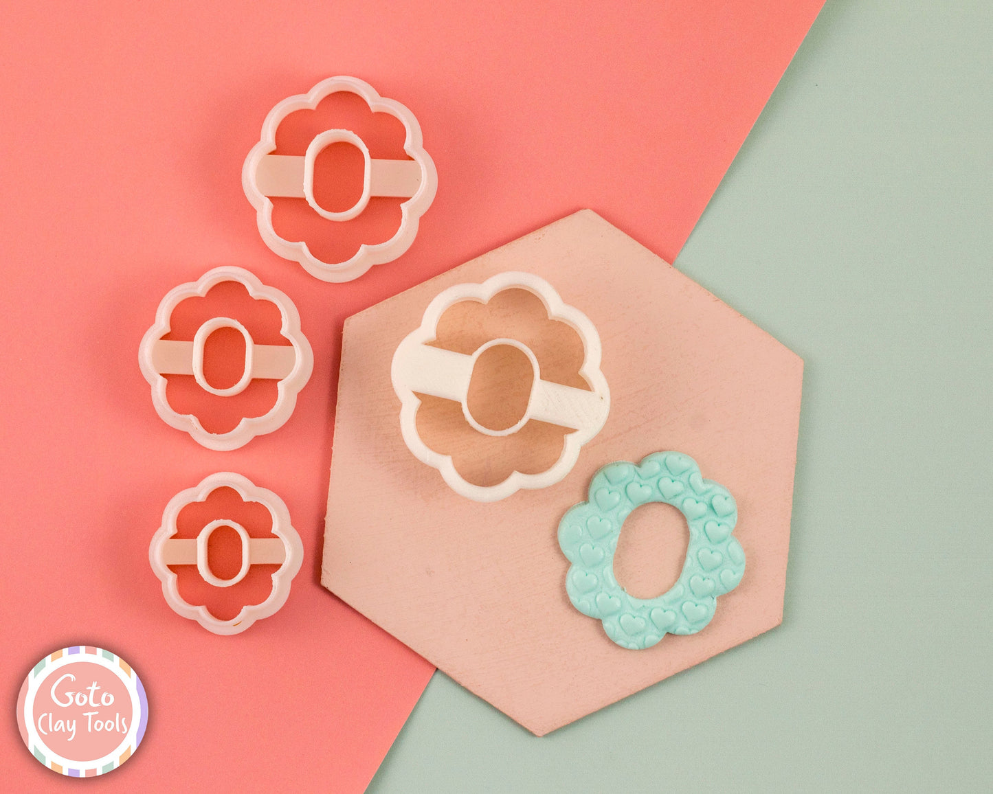Flower Clay Cutter: Mini Polymer Clay Earring Tool