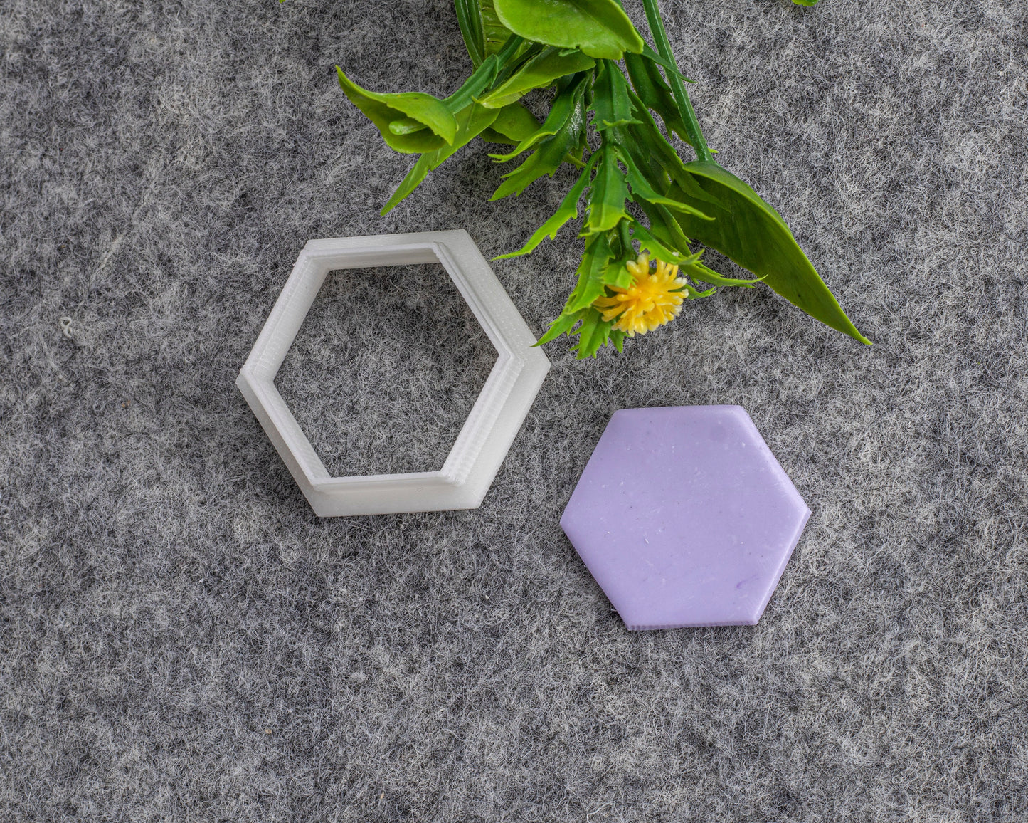 Hexagon Polymer Clay Earring Cutter: Sharp Edge PLA Plastic