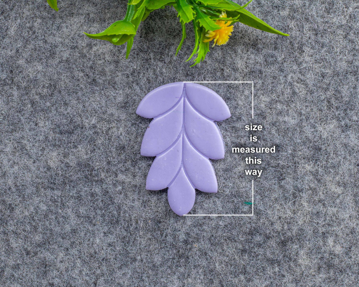 Leaf Embossed Clay Cutter: Polymer Earring Tool