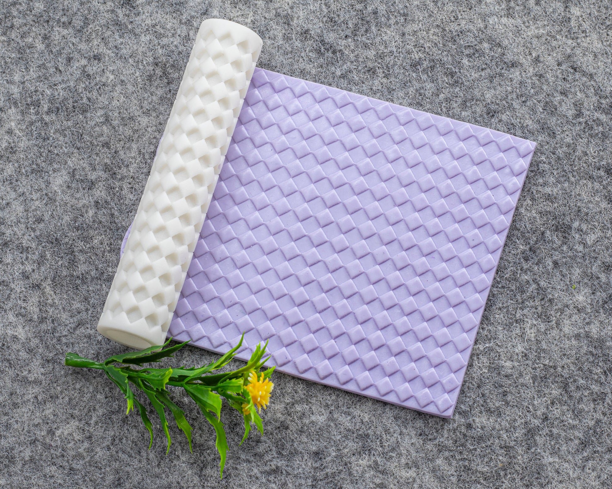 Diamond Texture Roller for Polymer Clay Earrings | Clay Texture Roller | Pottery Roller | Clay Texture Tool | Hand Roller