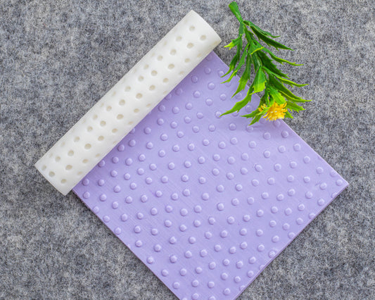 Dots Texture Roller for Polymer Clay: Pottery Tool
