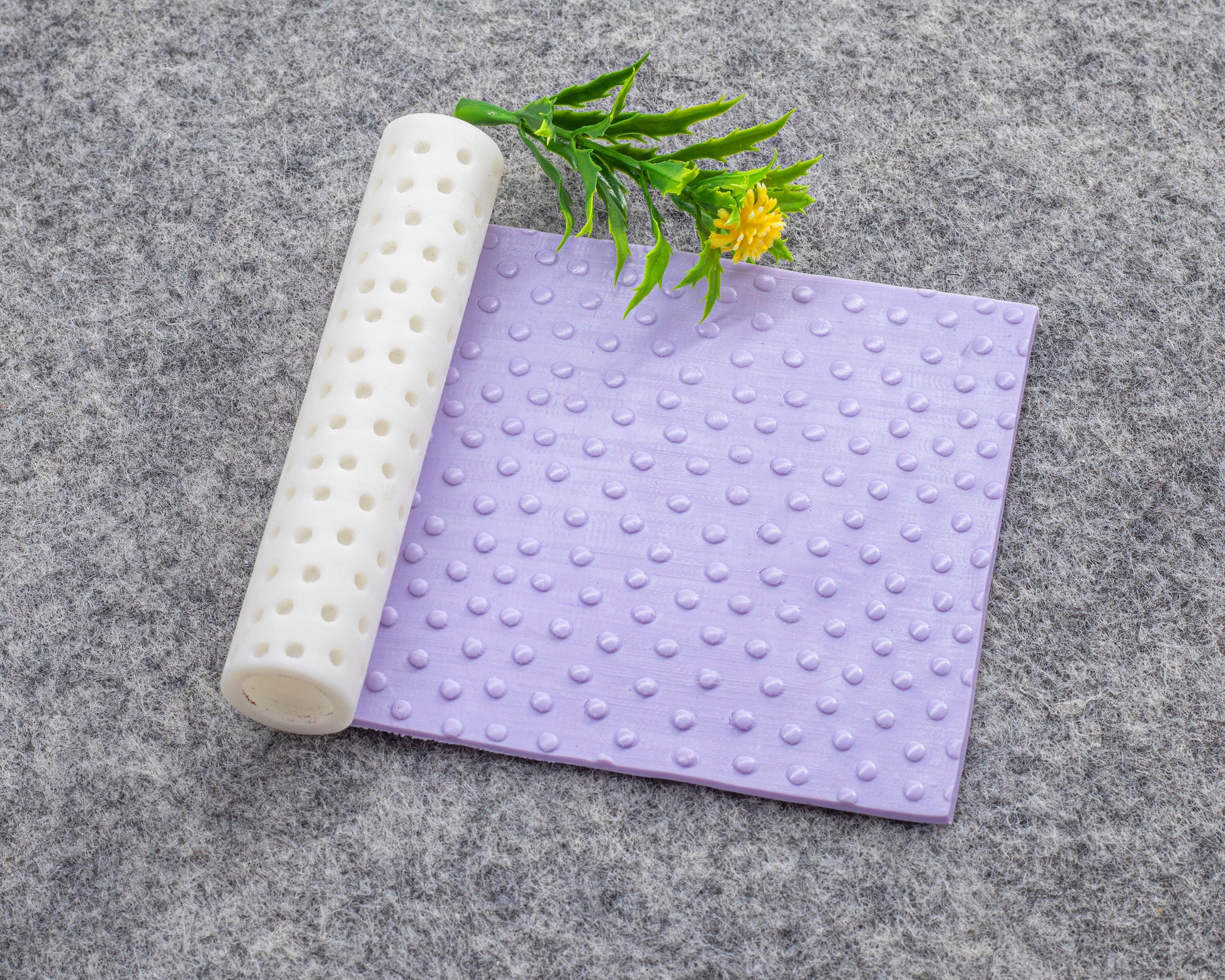 Dots Texture Roller for Polymer Clay Earrings | Clay Texture Roller | Pottery Roller | Clay Texture Tool | Hand Roller