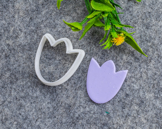 Tulip Flower Clay Cutter: Polymer Earring Tool