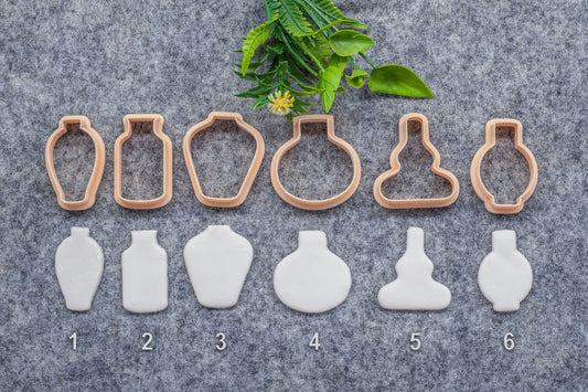 Pots shape cutter, Polymer clay cutter, Clay earring cutters, Polymer clay tools, 3D printed cutters#638