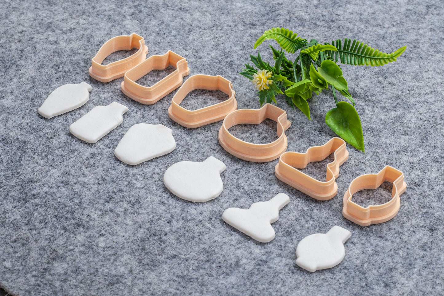 Pots shape cutter, Polymer clay cutter, Clay earring cutters, Polymer clay tools, 3D printed cutters#638