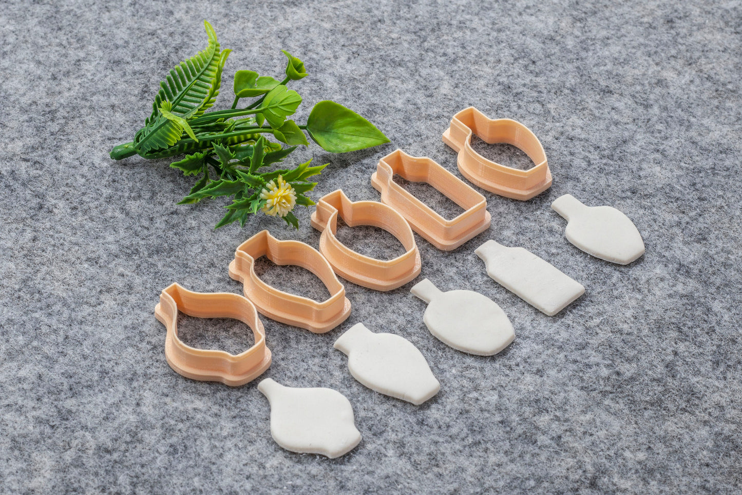 Pots shape cutter, Polymer clay cutter, Clay earring cutters, Polymer clay tools, 3D printed cutters#638