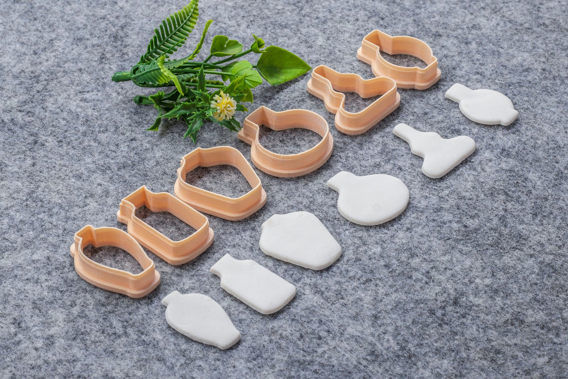 Pots Shape Polymer Clay Cutters: 3D Printed Earring Tools #638