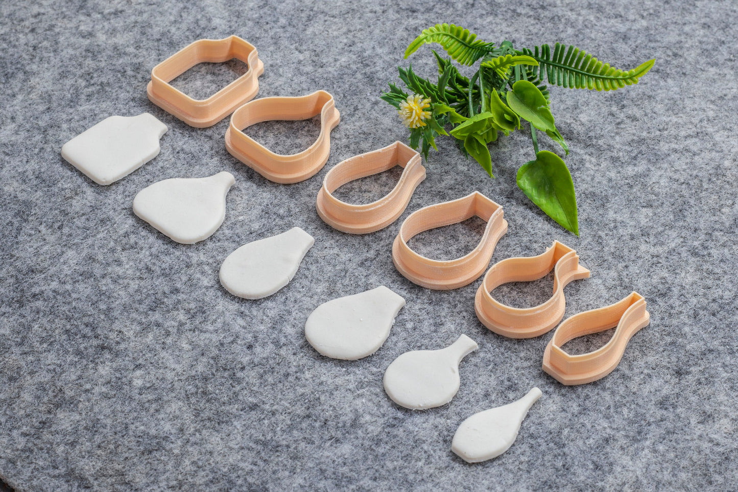 Pots shape cutter, Polymer clay cutter, Clay earring cutters, Polymer clay tools, 3D printed cutters#638