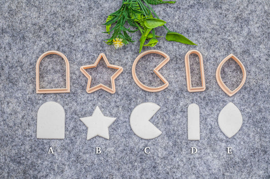 Star Arch Polymer Clay Cutters: 3D Printed Earring Tools. #628