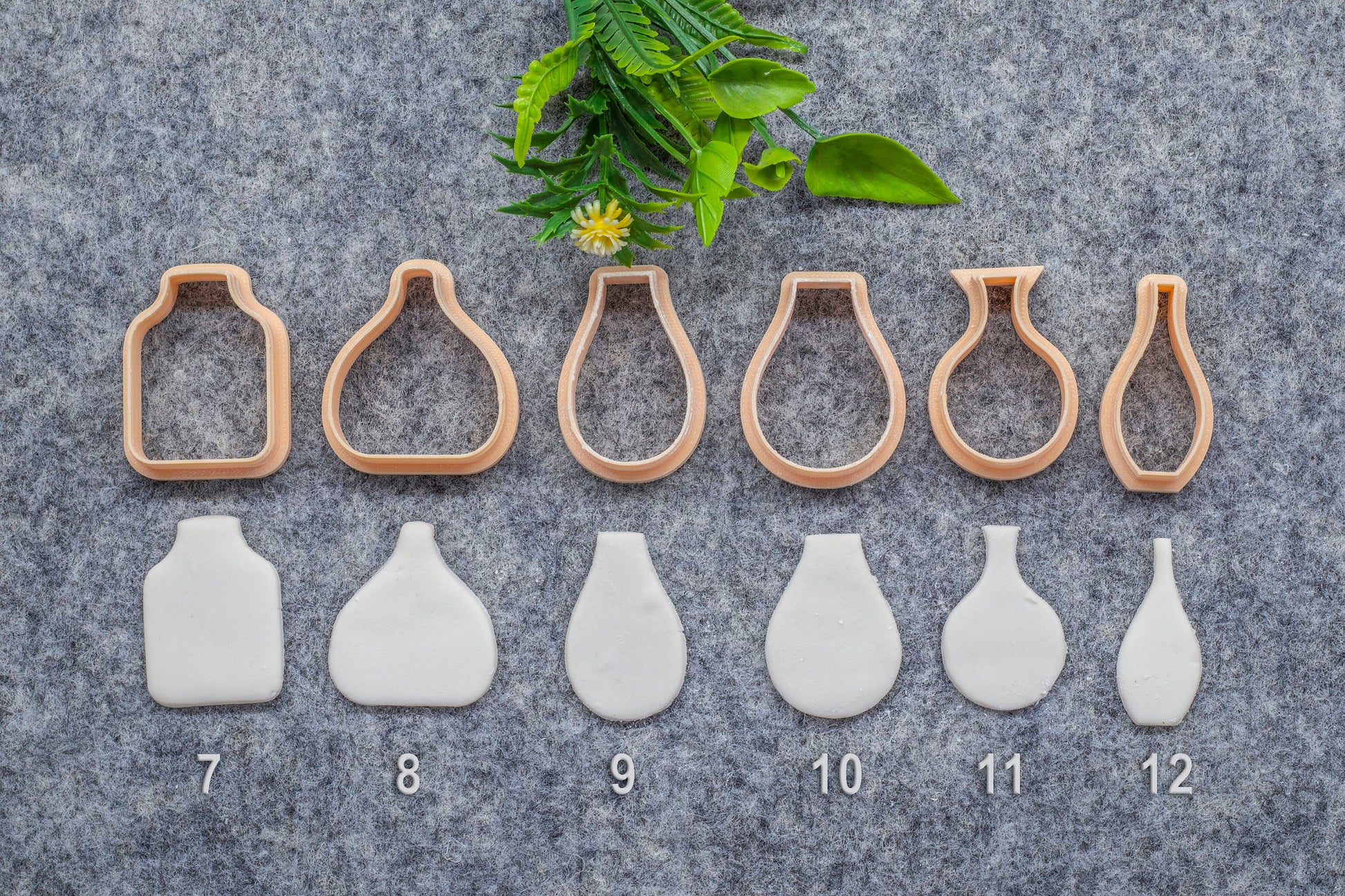 Pots Shape Polymer Clay Cutters: 3D Printed Earring Tools #638