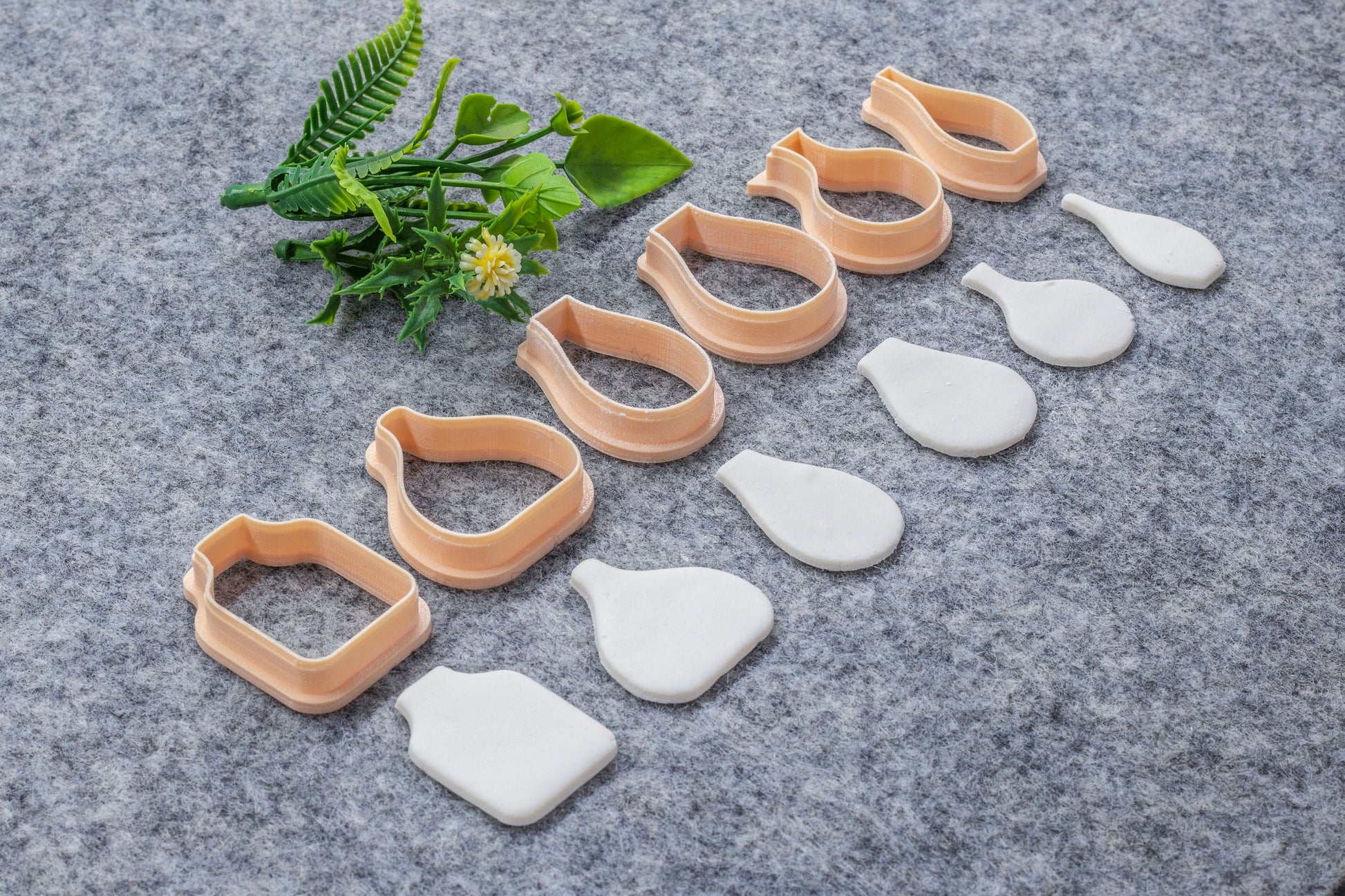 Pots Shape Polymer Clay Cutters: 3D Printed Earring Tools #638