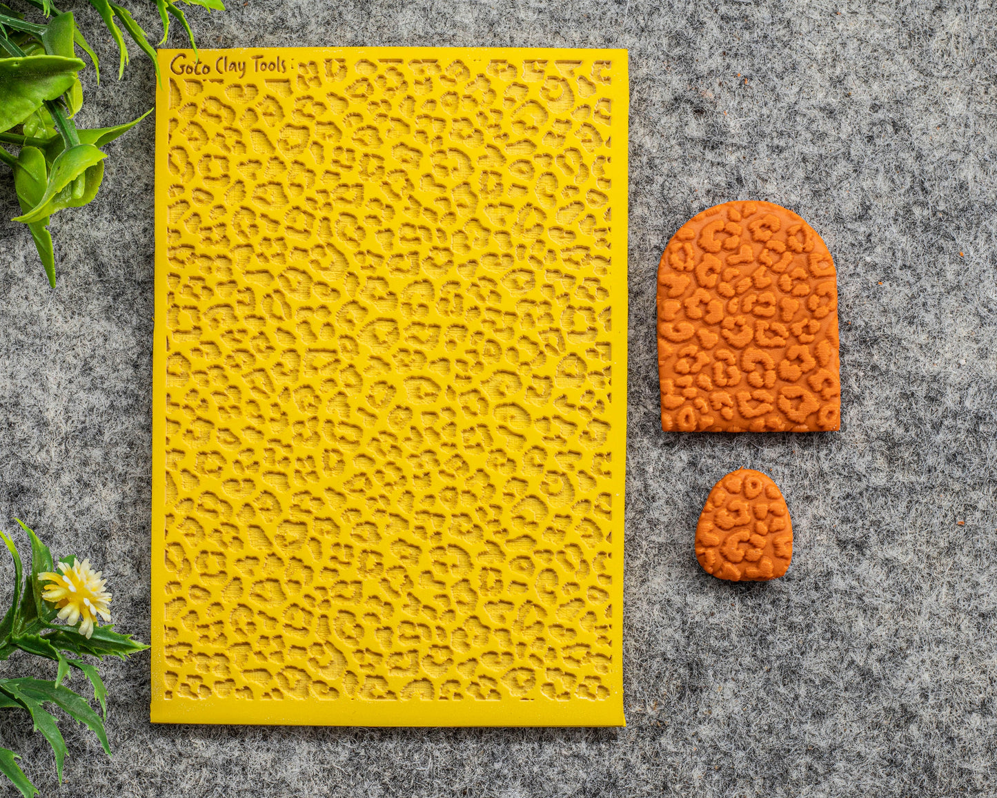 Leopard Texture mat for polymer clay, Polymer Clay Rubber Texture mat, Texture Tile mats, Rubber Texture Sheet #566