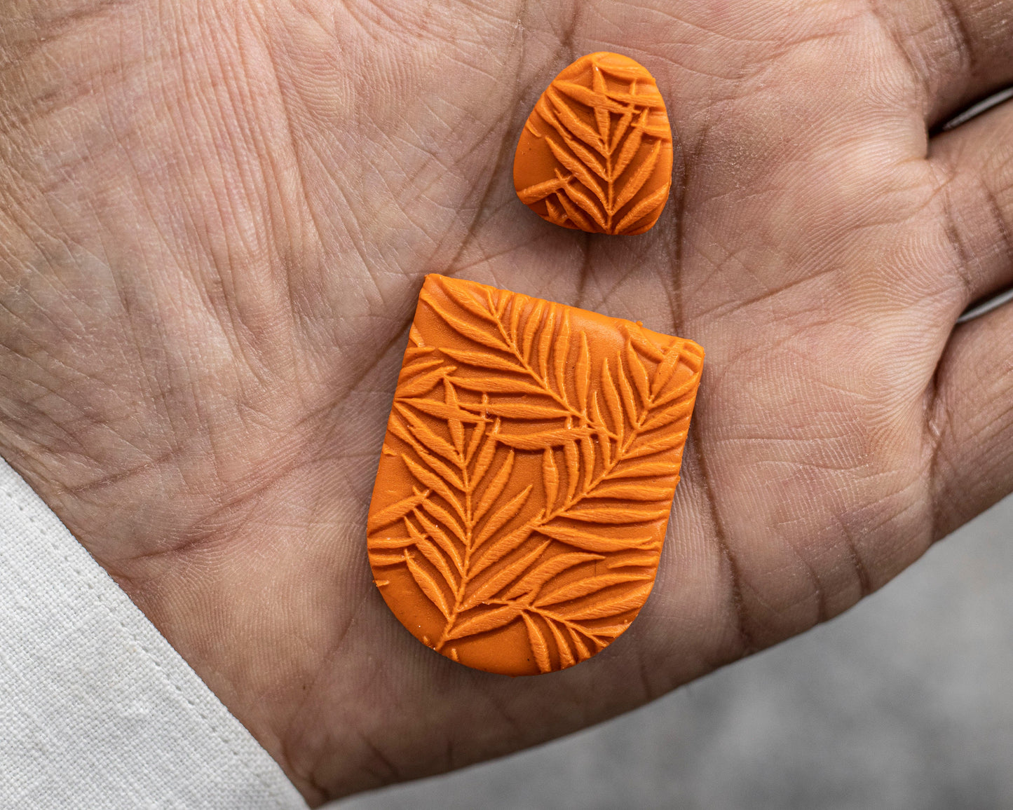 Palm Leaves Texture mat for polymer clay, Polymer Clay Rubber Texture mat, Texture Tile mats, Fimo, Sculpey, Cernit #564