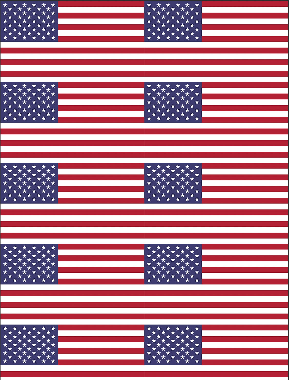 2 Layer American Flag Silkscreens for Polymer clay jewellery SS#812