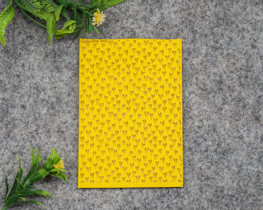 Valentine Heart Texture mat for polymer clay, Polymer Clay Rubber Texture mat, Texture Tile mats, Fimo, Sculpey, Cernit