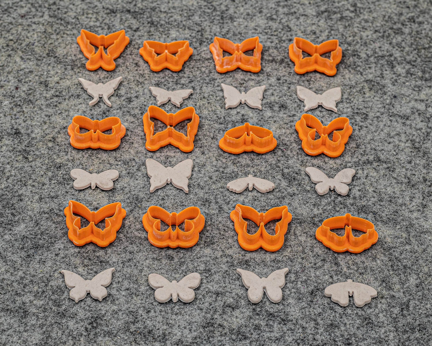 Butterfly Polymer Clay Cutters: Biodegradable PLA Plastic