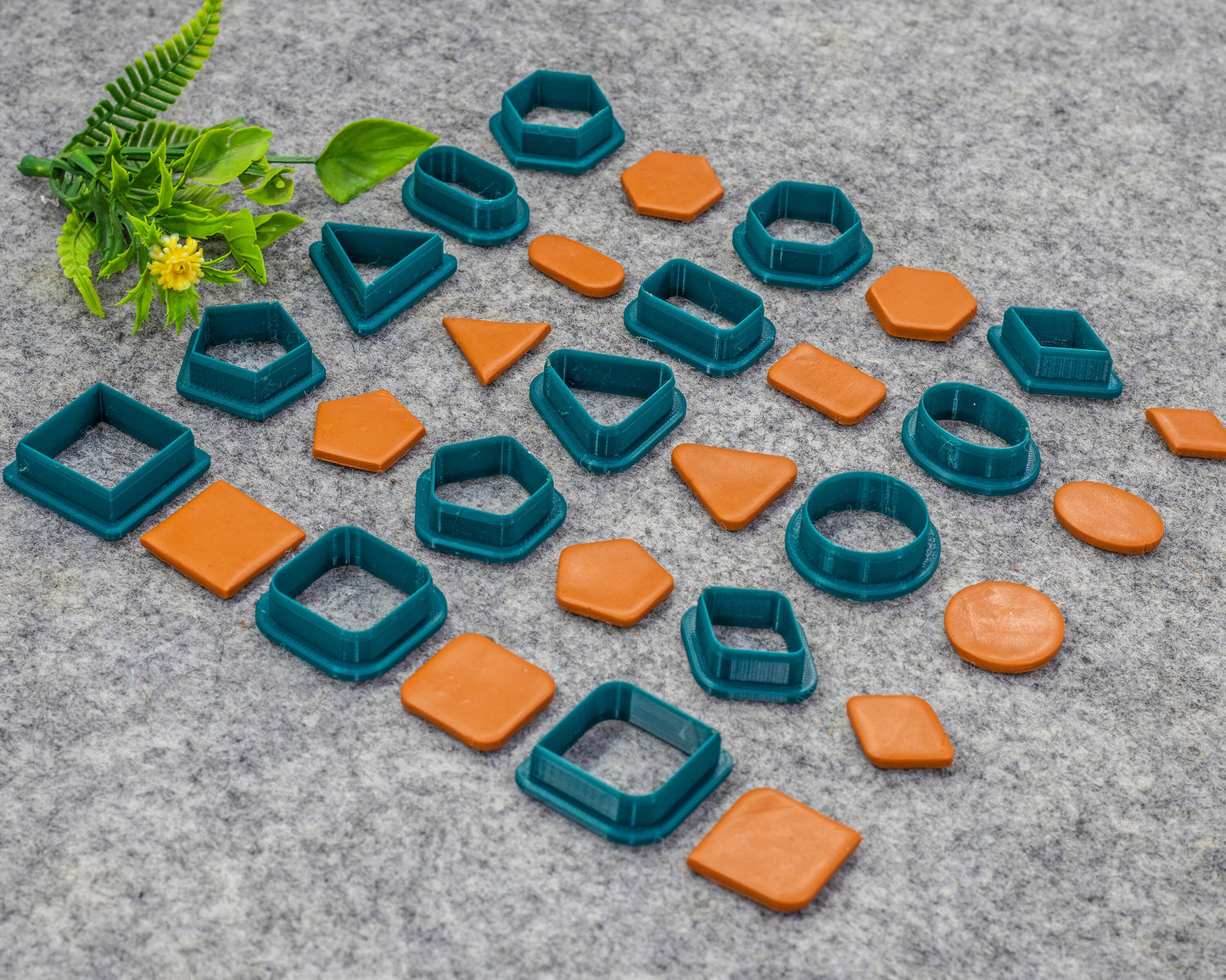 Basic shape Cutters for polymer clay | Polymer clay cutter | Clay Cutters Circle, Square, Oval, Triangle, hexagon capsule cutters