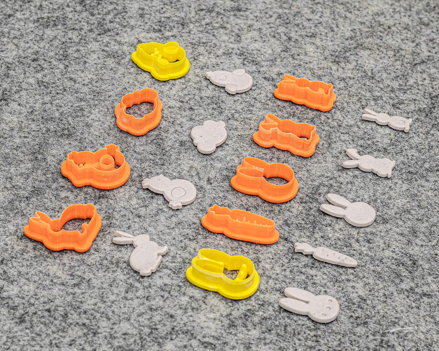 Easter Rabbit & Chicken Polymer Clay Cutters