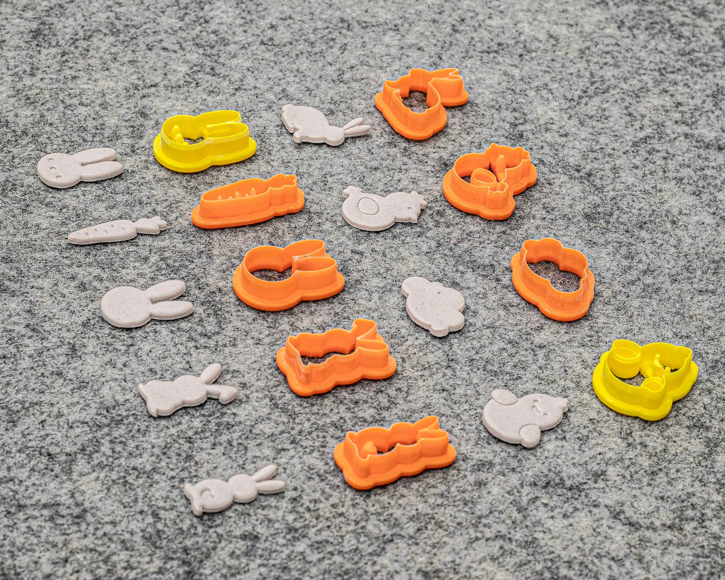 Easter Rabbit & Chicken Polymer Clay Cutters