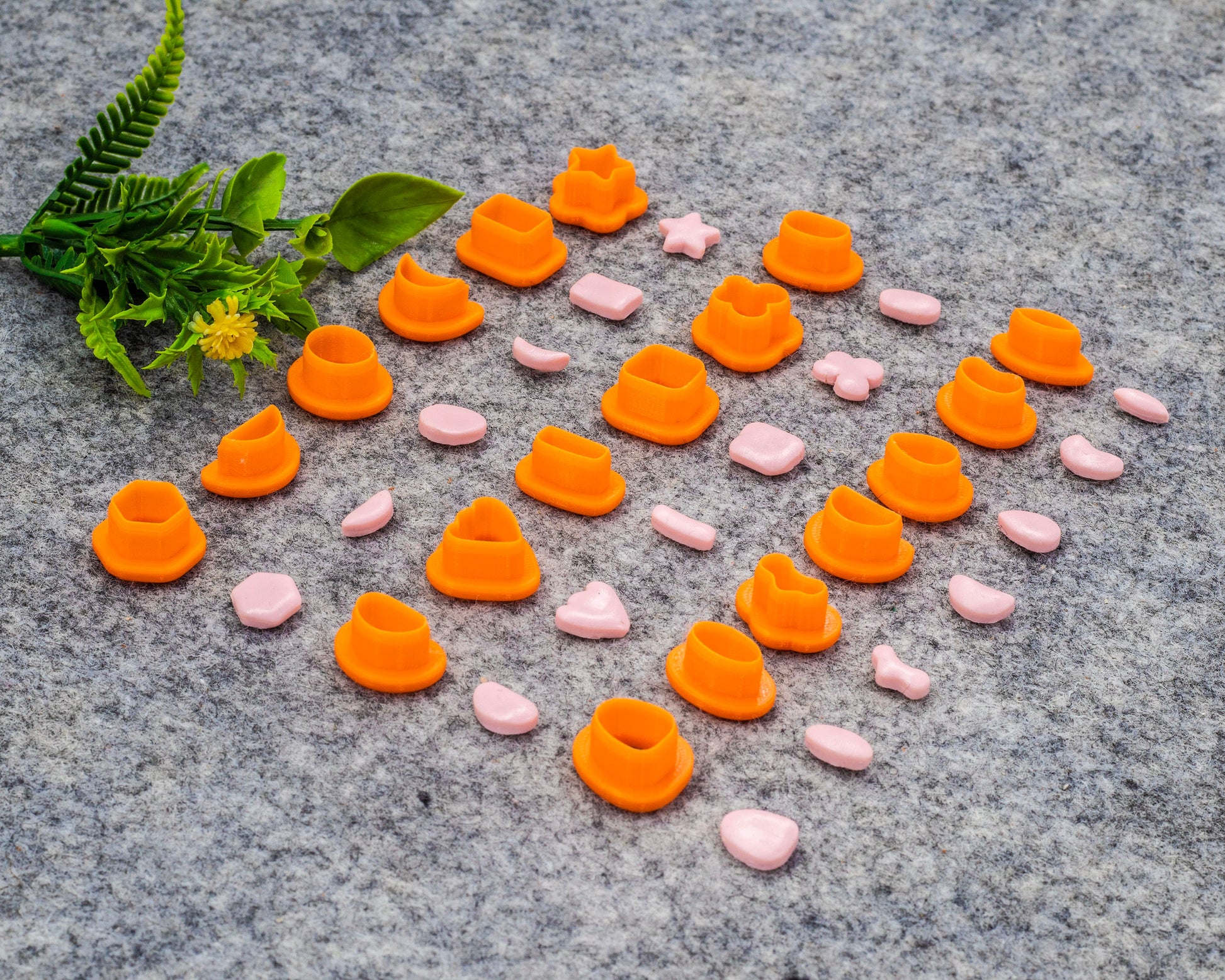 Organic Shape Polymer Clay Cutters: Stud Earring Molds