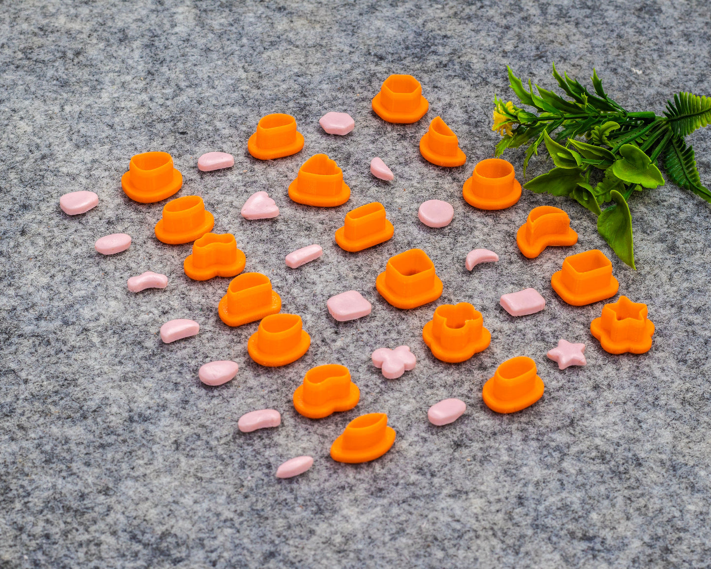 Organic Shape Polymer Clay Cutters: Stud Earring Molds