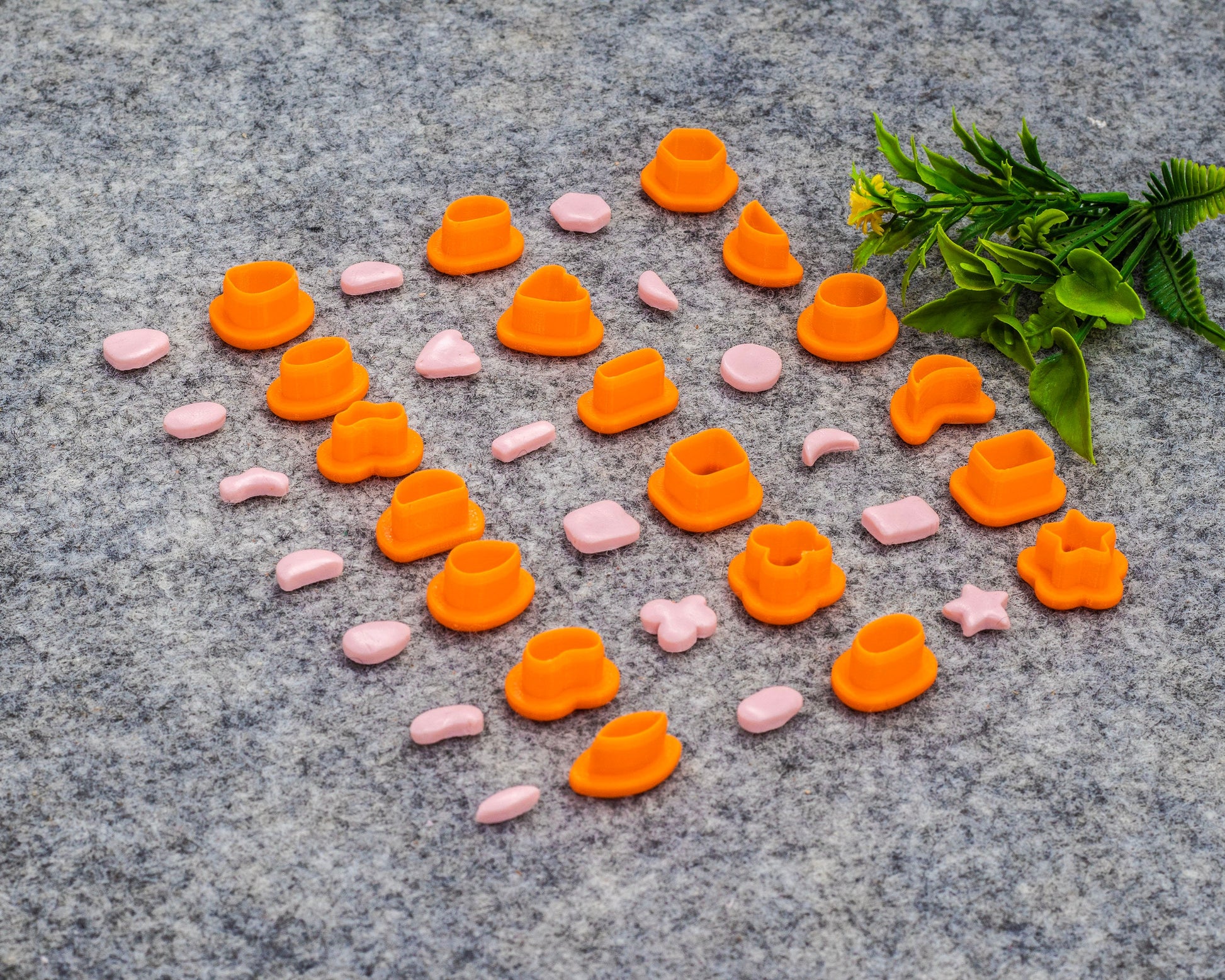 Organic Shape Polymer Clay Cutters: Stud Earring Molds