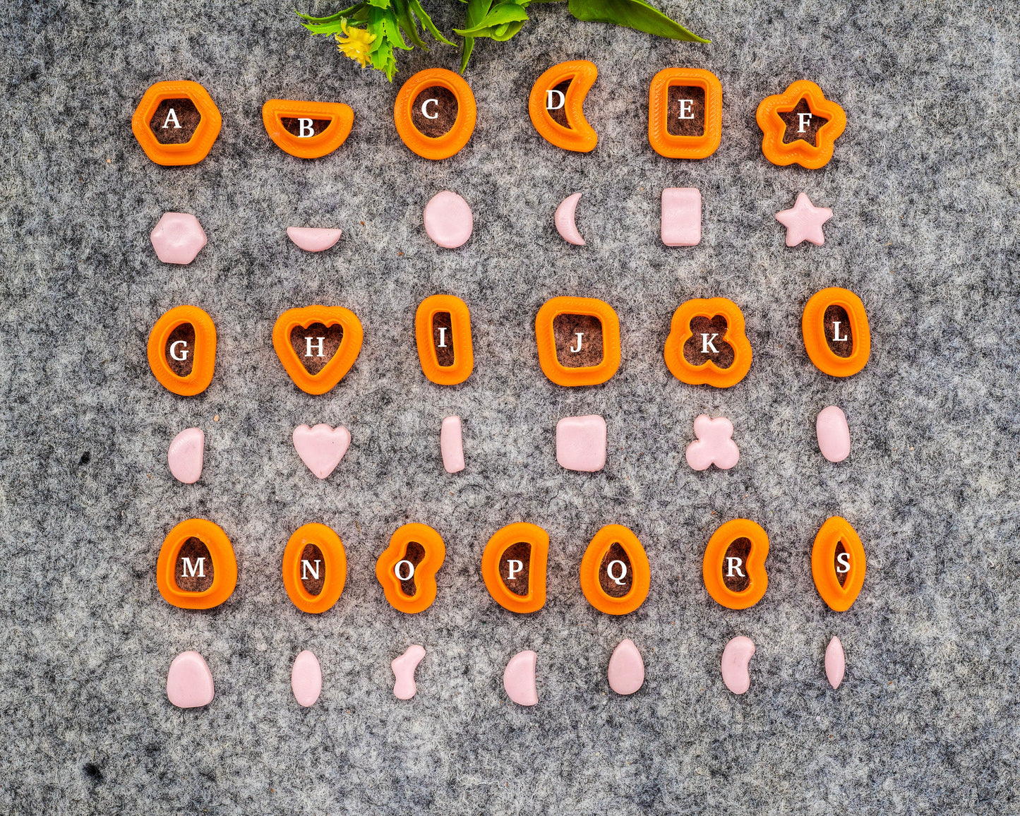 Organic Shape Polymer Clay Cutters: Stud Earring Molds