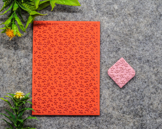 Eucalyptus Texture mat for polymer clay, Polymer Clay Rubber Texture mat, Texture Tile mats, Fimo, Sculpey, Cernit