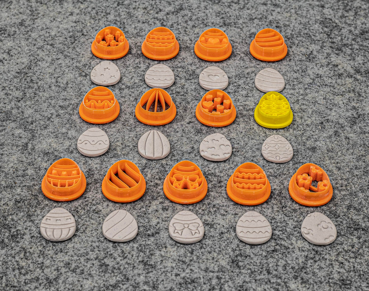 Egg Shape Polymer Clay Cutters: Easter Designs