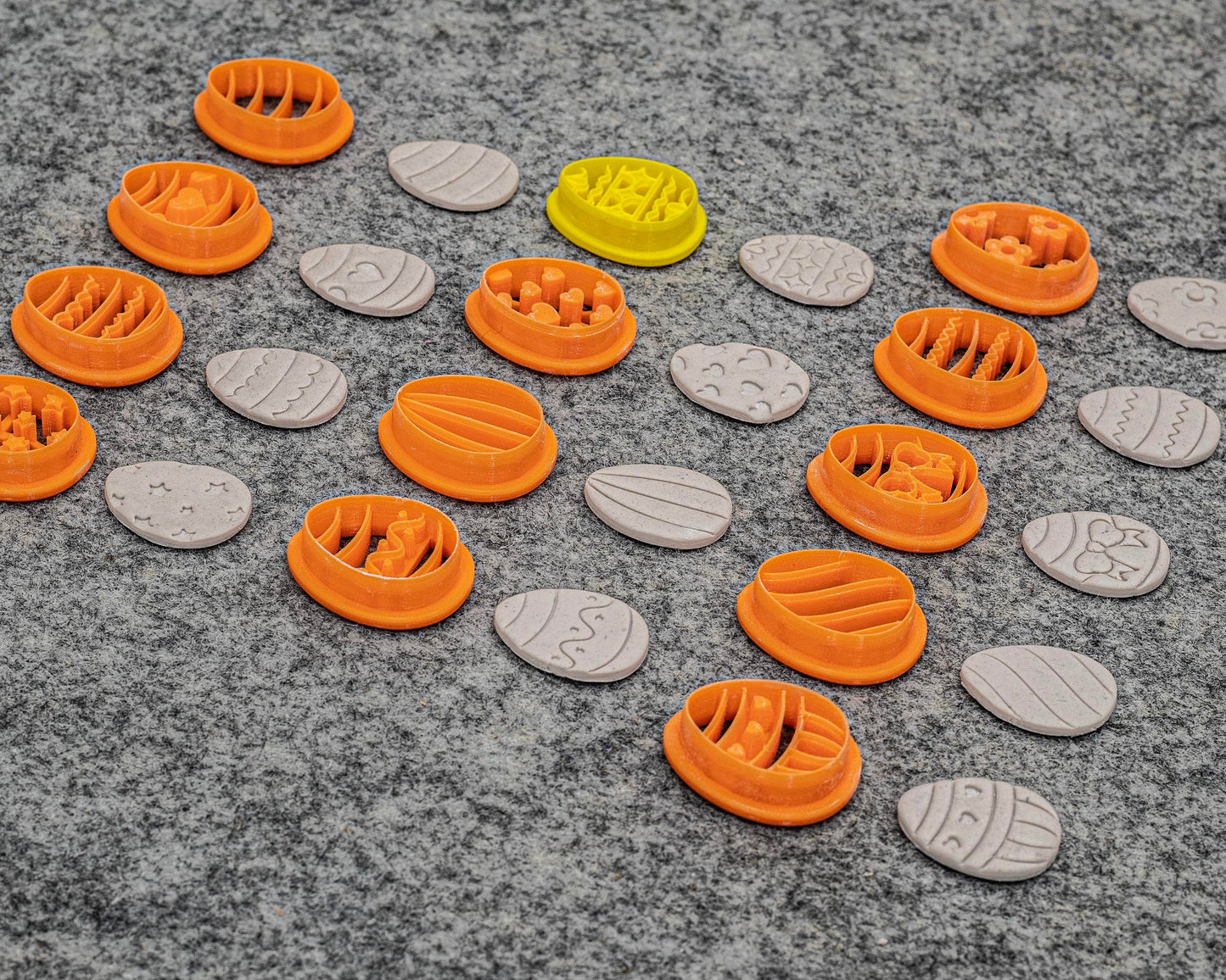 Egg Shape Polymer Clay Cutters: Easter Designs