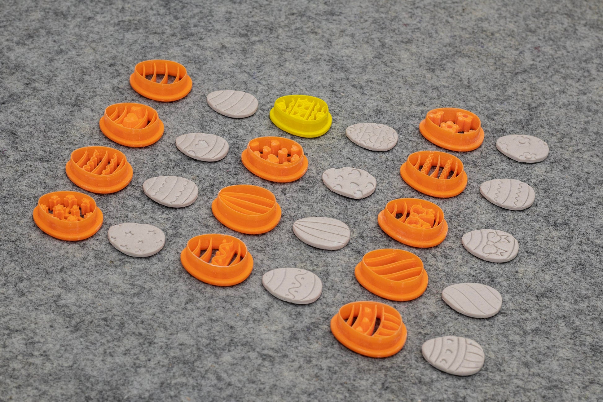 Egg Shape Polymer Clay Cutters: Easter Designs