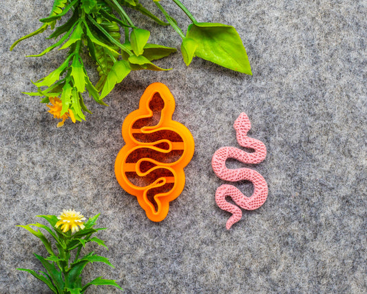 Snake Polymer Clay Cutter: Boho Earring Tool, 3D Printed #616