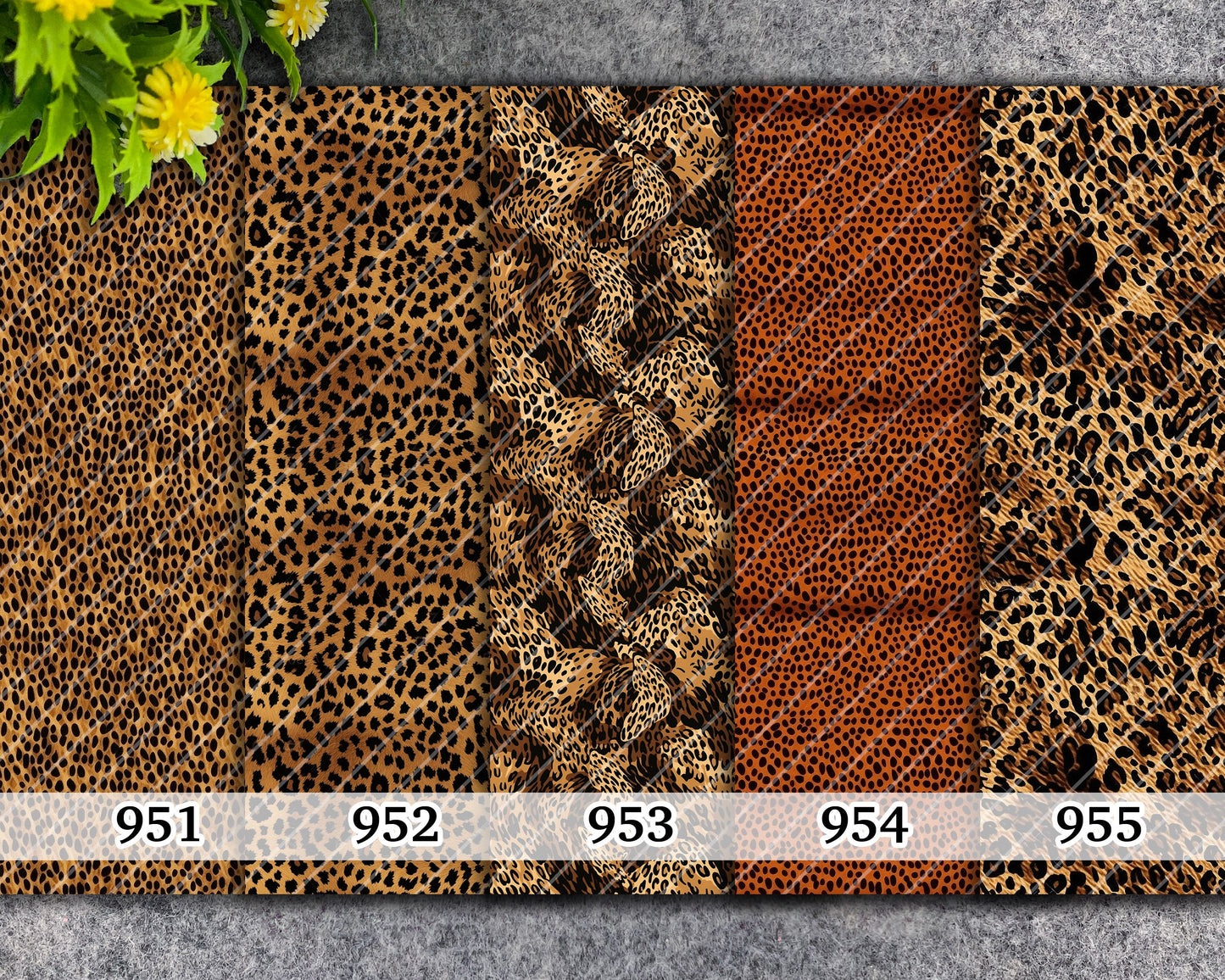 Leopard Print Water Soluble Transfer Paper for Polymer Clay