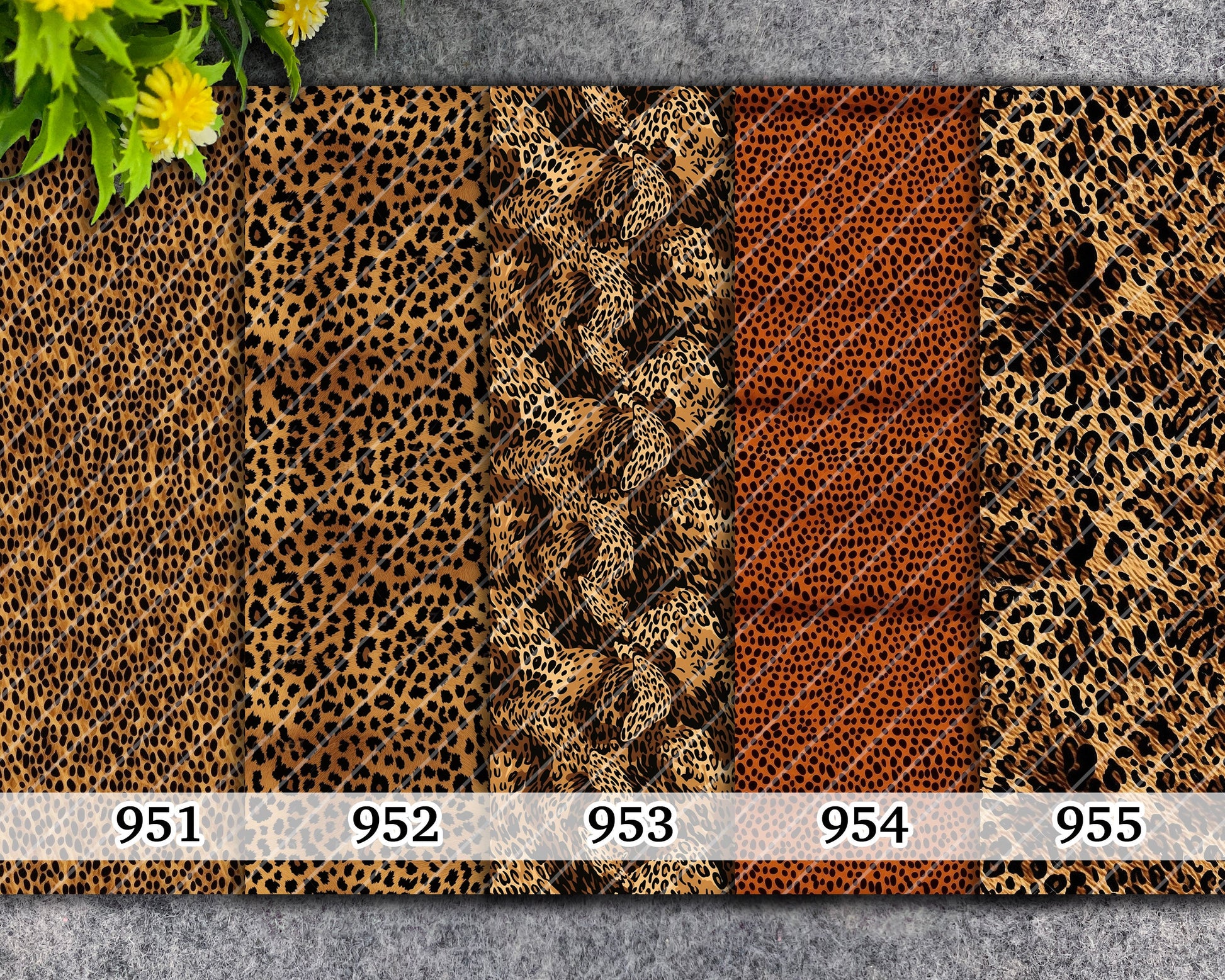 Leopard Print Water Soluble Transfer Paper for Polymer Clay