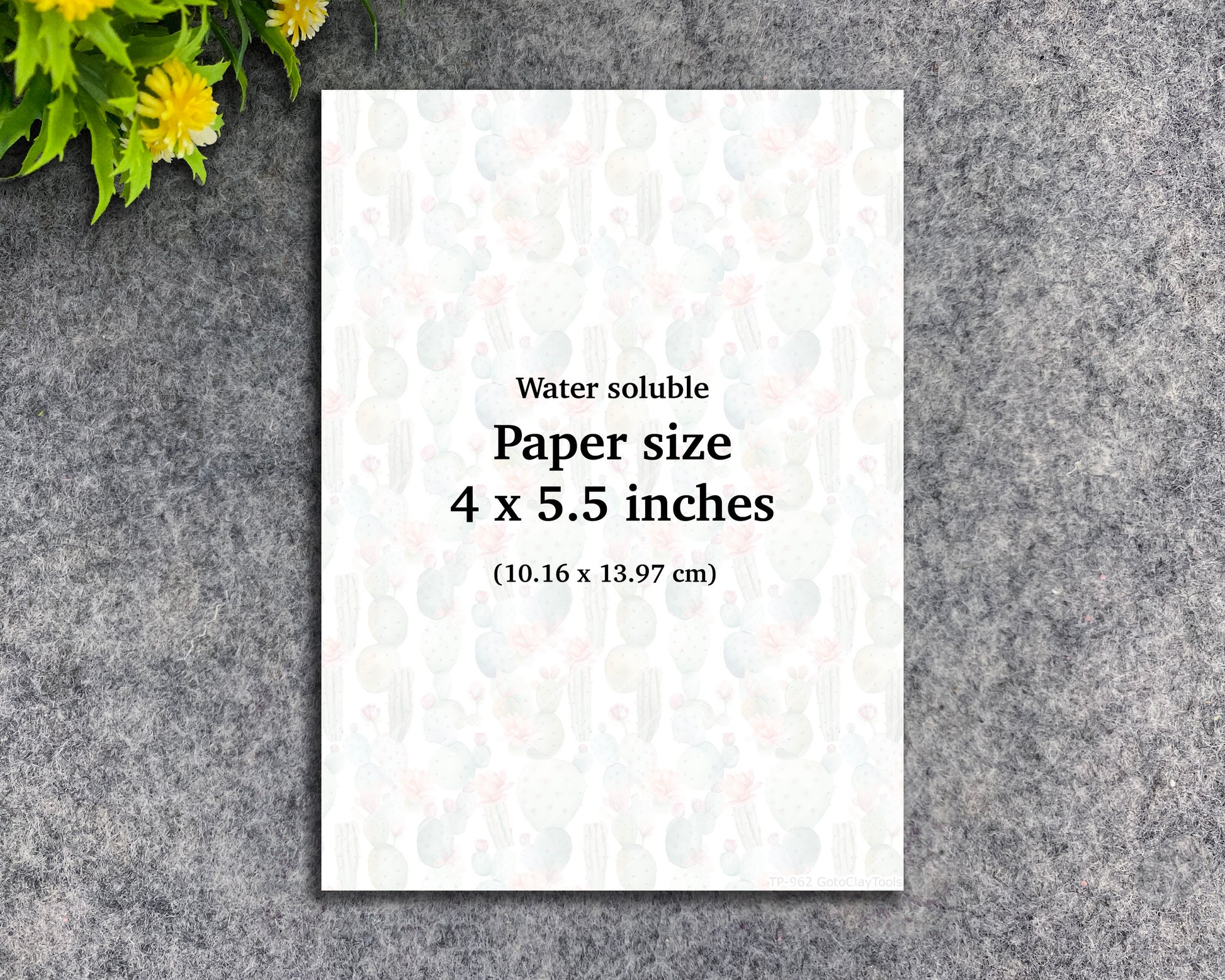 African Mudcloth Pattern Transfer Paper: Water Soluble for Polymer Clay