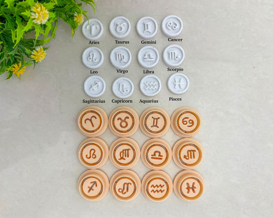 Zodiac Sign Clay Cutters: 3D Printed Astrological Symbols
