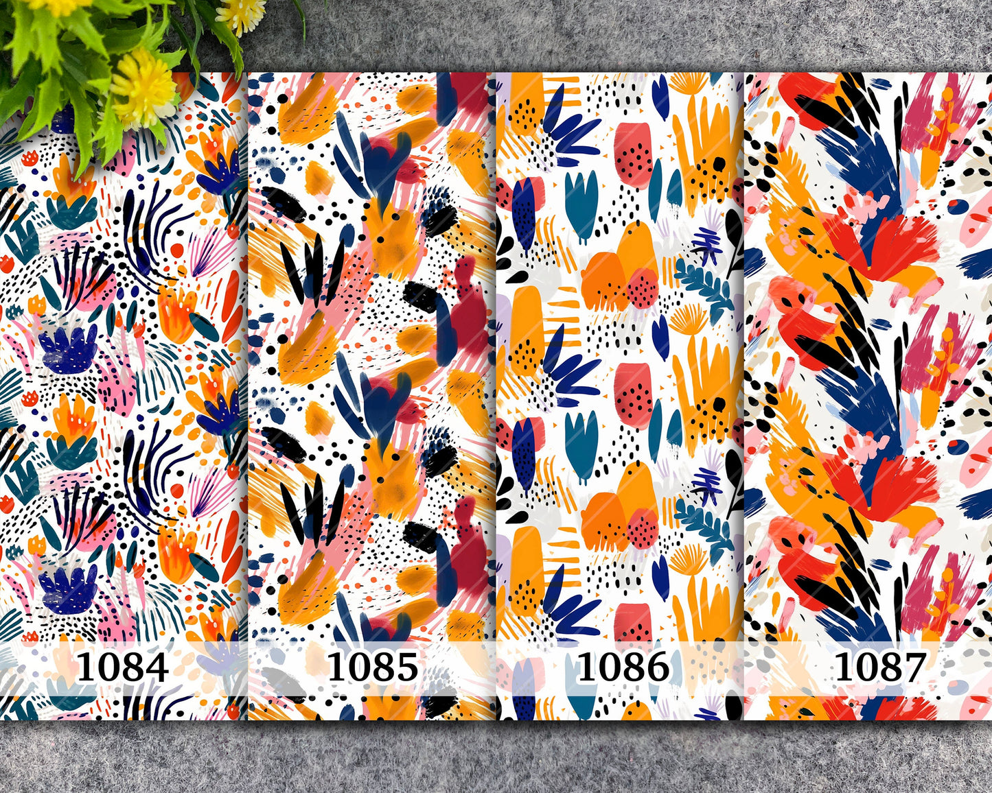 Abstract Strokes Polymer Clay Transfer Paper: Water Soluble (4x5.5 in)