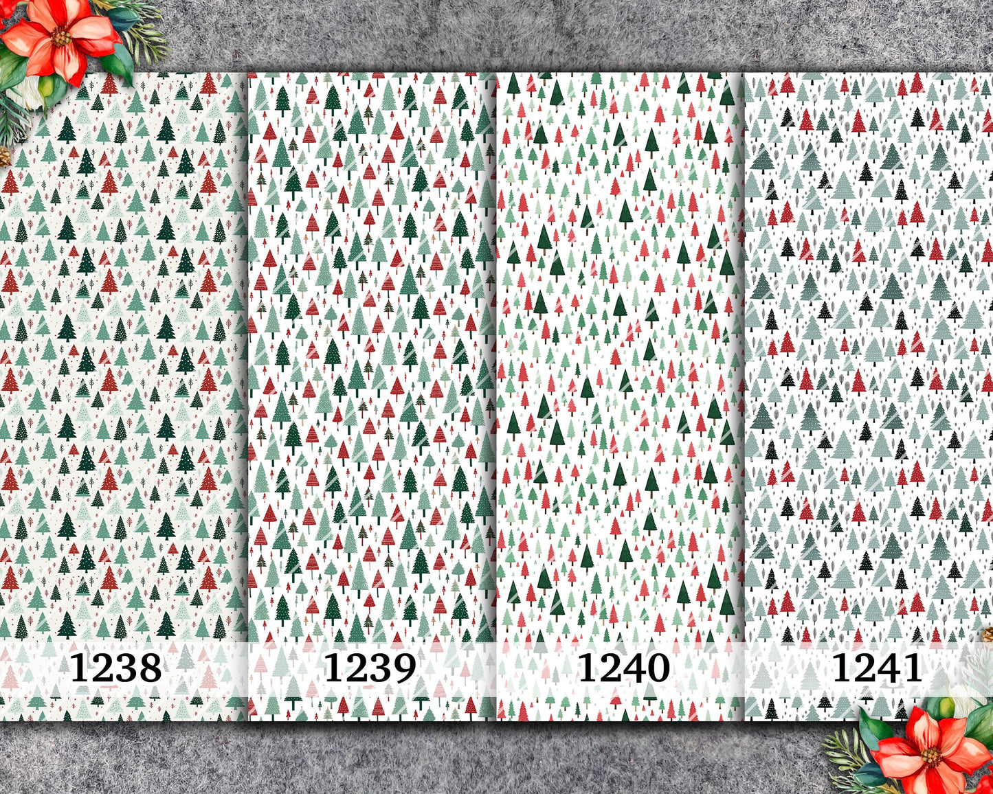 Christmas Tree Water Soluble Transfer Paper for Polymer Clay