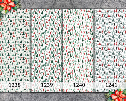 Christmas Tree Water Soluble Transfer Paper for Polymer Clay