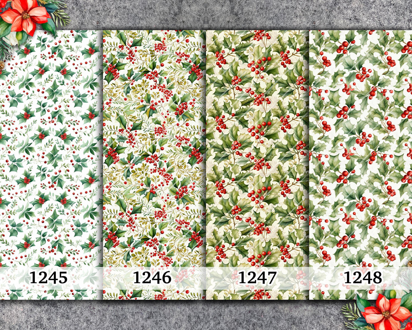 Christmas Water Soluble Transfer Paper: Polymer Clay Image Transfers