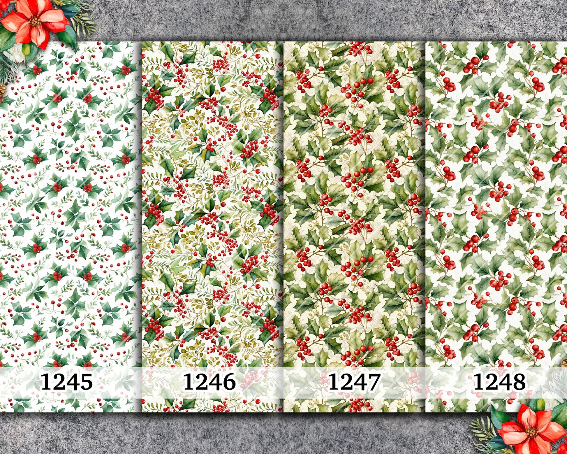 Christmas Water Soluble Transfer Paper: Polymer Clay Image Transfers