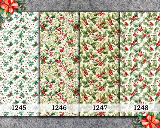 Christmas Water Soluble Transfer Paper: Polymer Clay Image Transfers