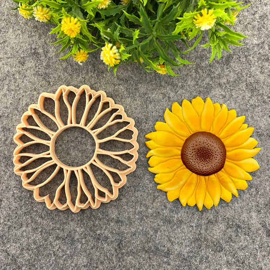 Sunflower Trinket dish cutter, Ring Dish Clay Cutter, Trinket Dish Clay Cutter for Polymer Clay#679