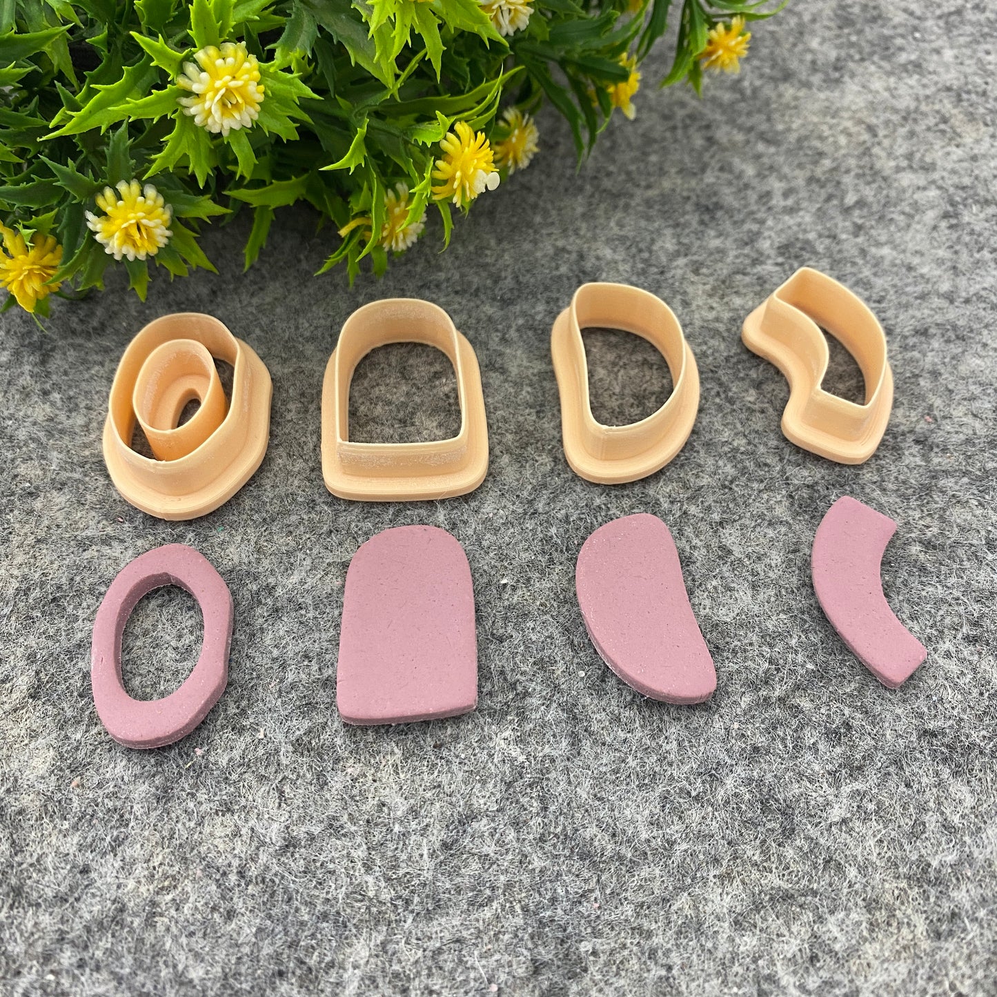 Organic Shape Polymer Clay Cutters: Arch Dangle Earring Tools #660
