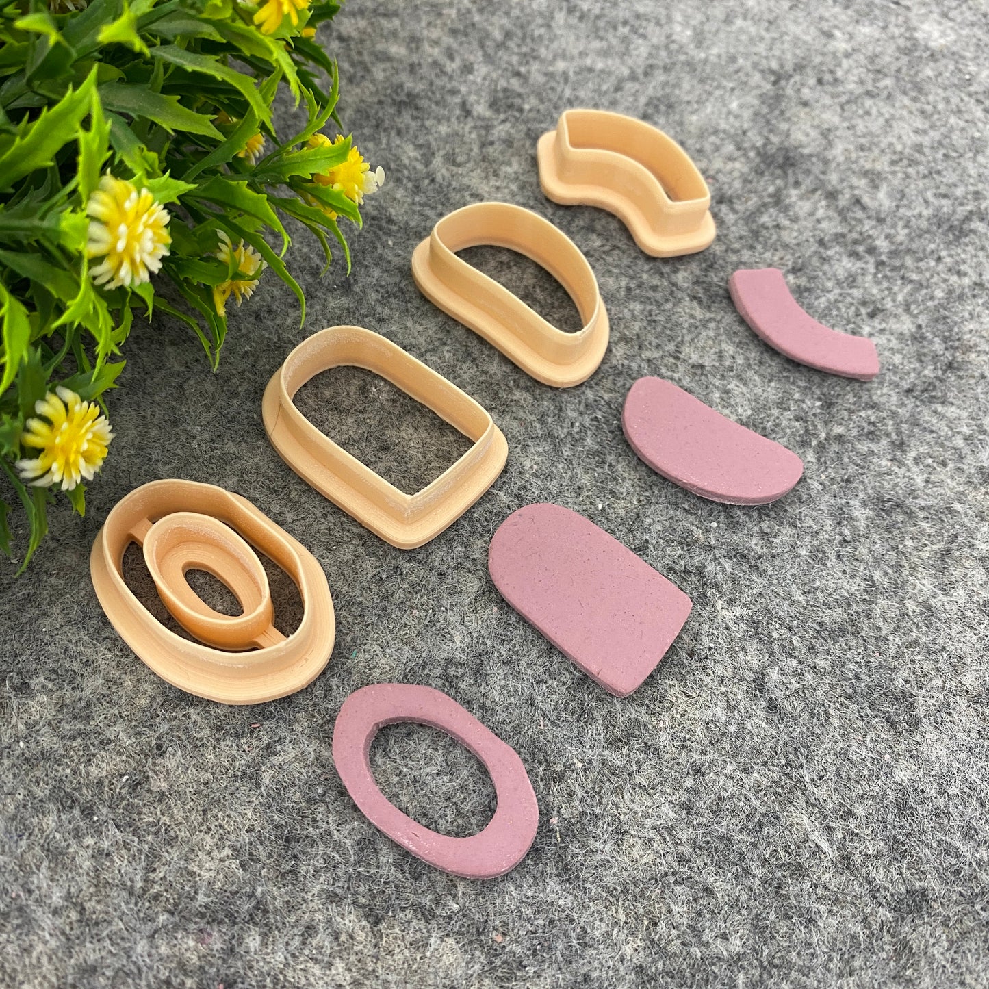 Organic Shape Polymer Clay Cutters: Arch Dangle Earring Tools #660