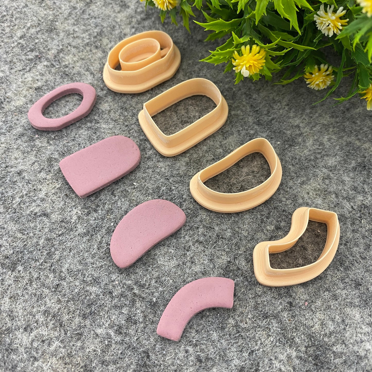 Organic Shape Polymer Clay Cutters: Arch Dangle Earring Tools #660